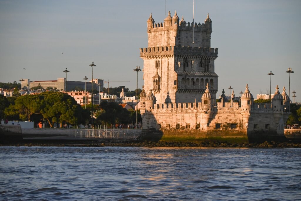 Belém Tower seen during a private boat trip on the Tagus River