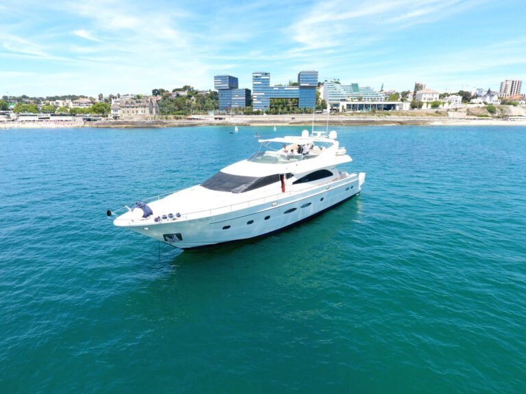 Motorboat in Cascais bay