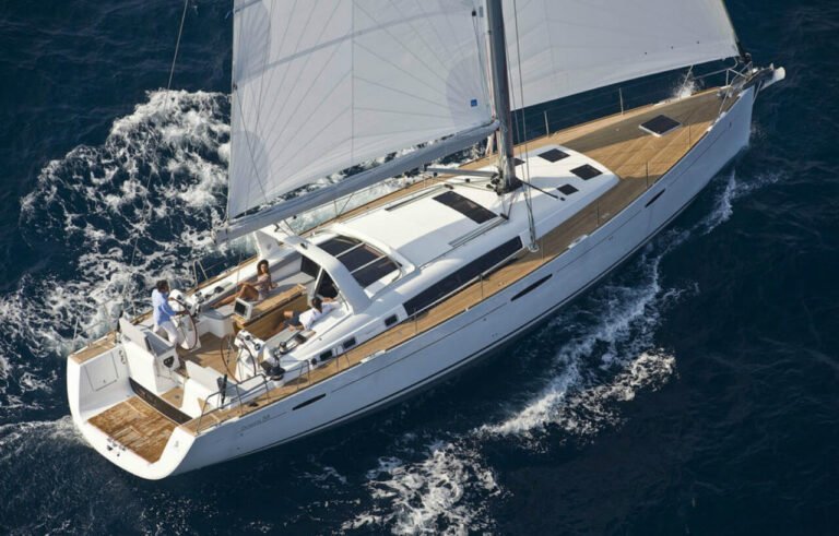 Aerial view of this wonderful sailboat