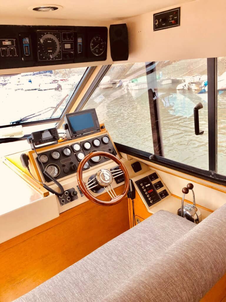 Yacht cockpit
