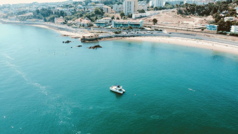 Aerial photography of this beautiful catamaran