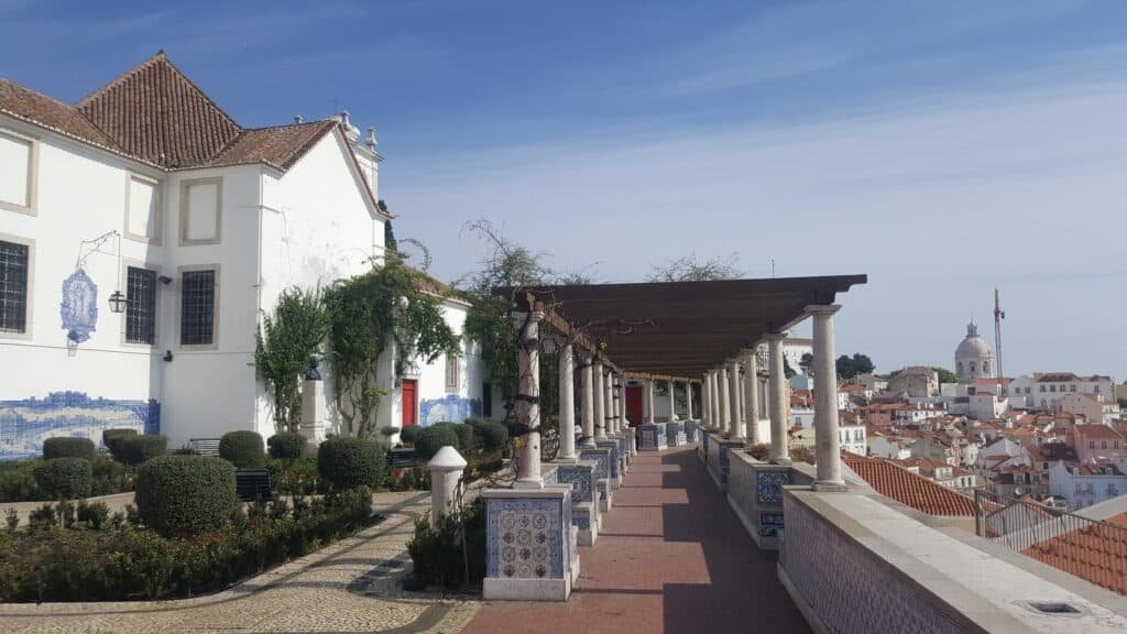 Viewpoint of Santa Luzia, in Alfama