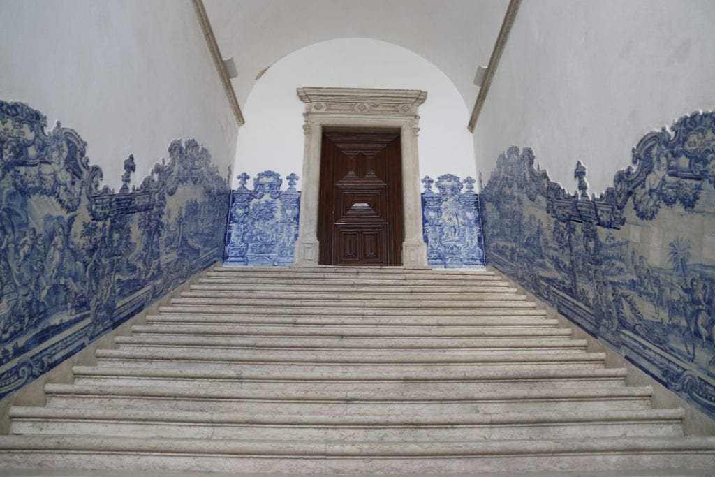 Staircase with tiles in the Monastery of São Vicente de Fora