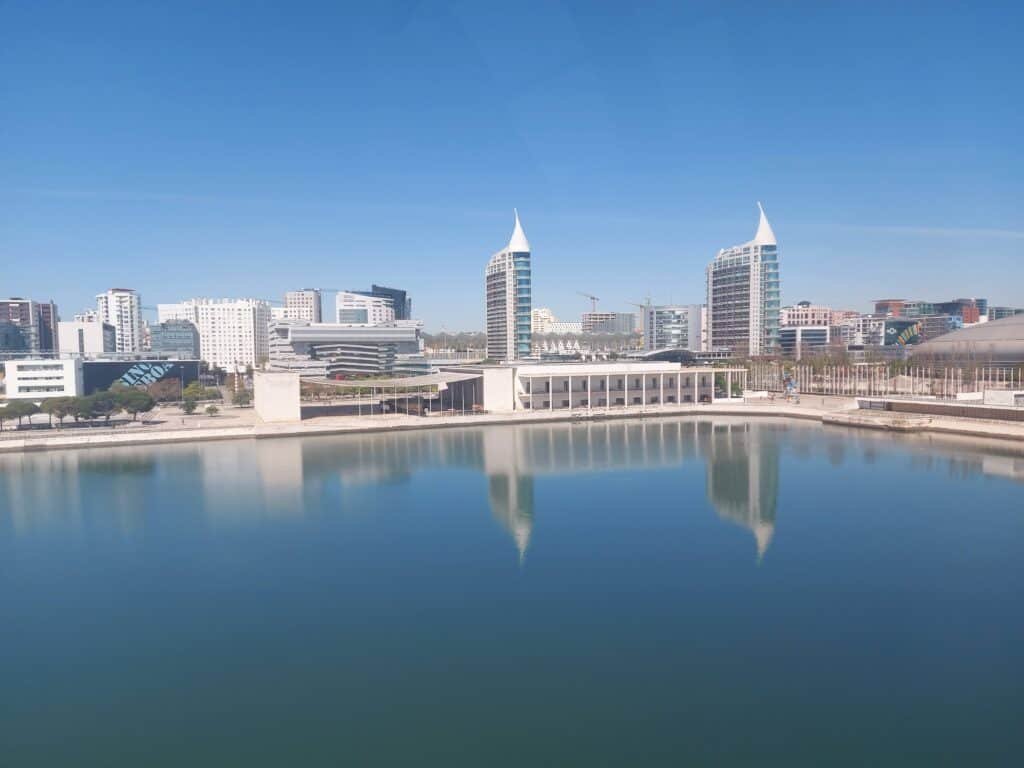 The towers (São Rafael and São Gabriel) in Park of Nations