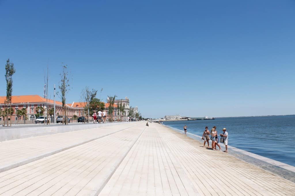 La playa fluvial de Ribeira das Naus