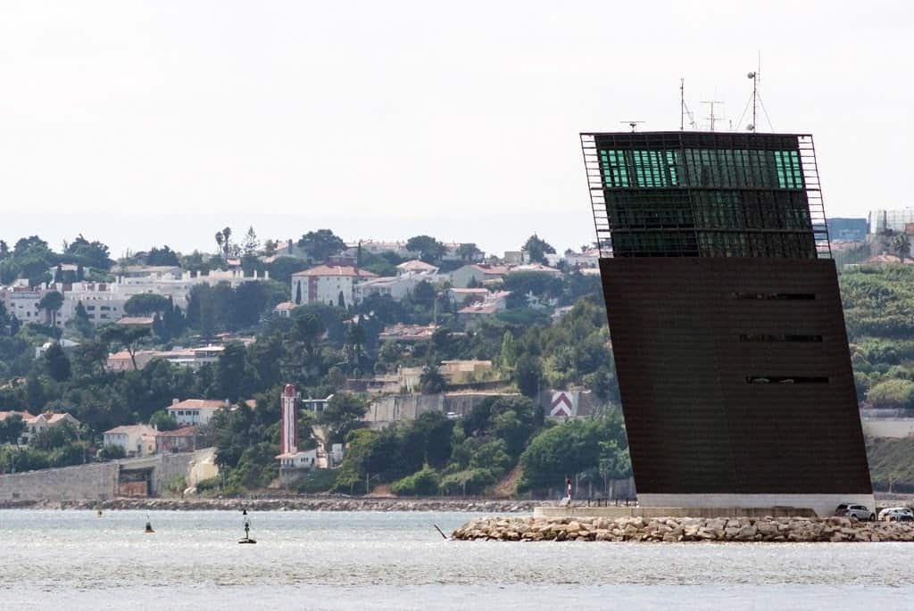 The VTS Tower seen from the Tagus