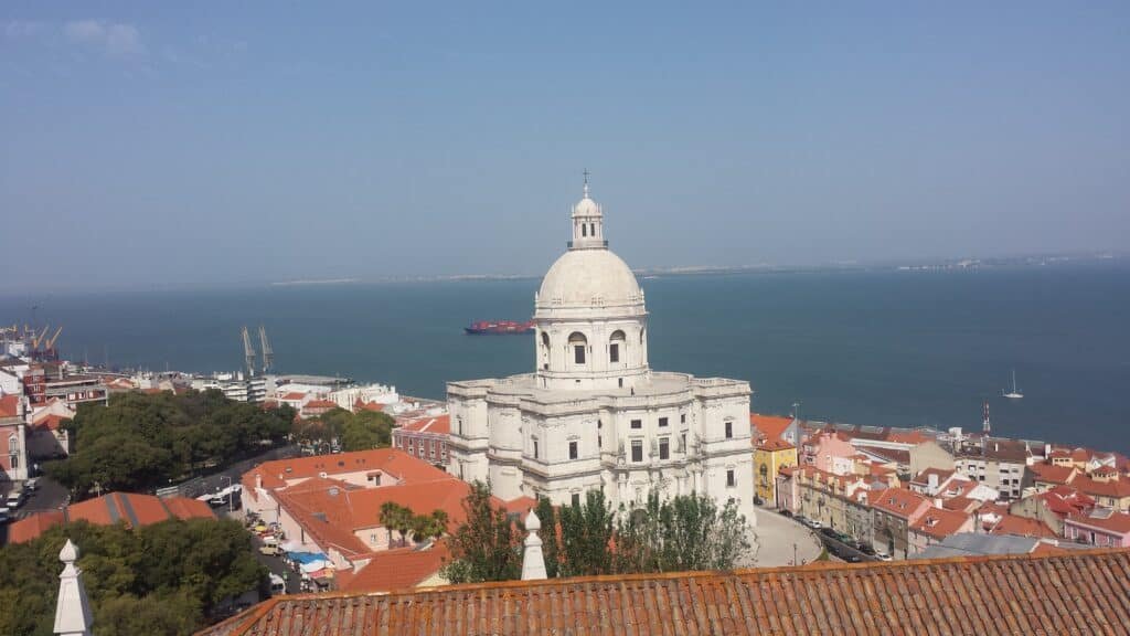 View of the National Pantheon seen from the Monastery of S. Vicente de Fora