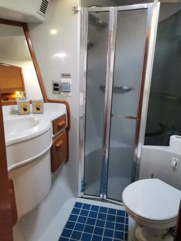 Yacht's bathroom