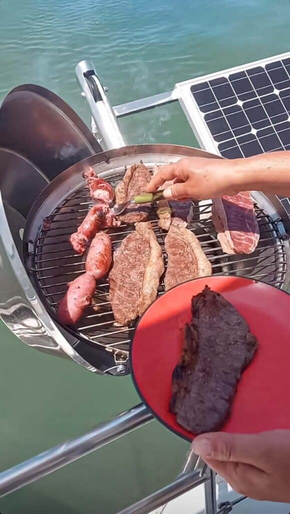Barbeque on board