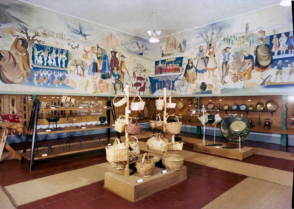 Antique pieces on display at the Folk Art Museum
