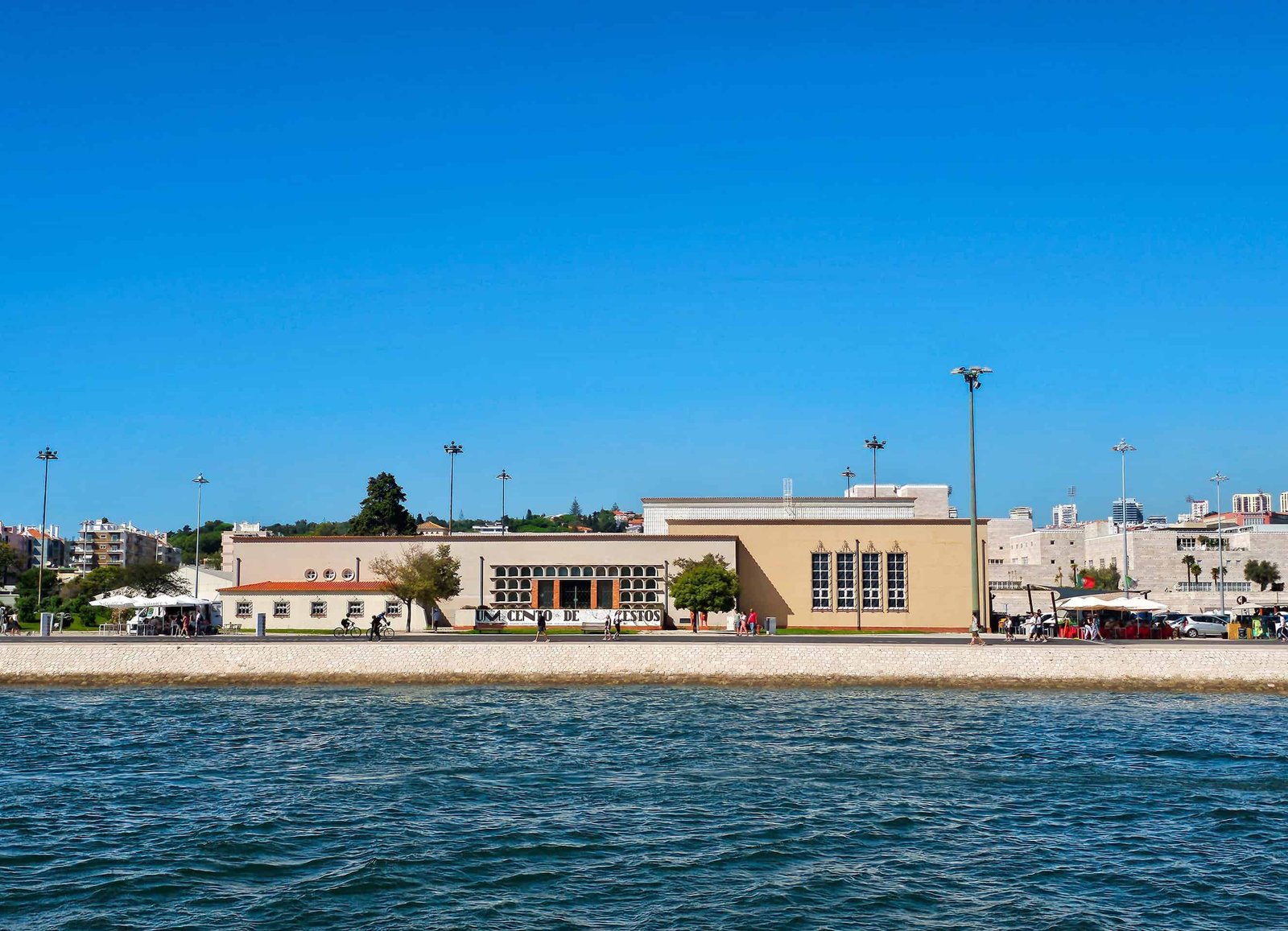 Folk Art Museum seen from the Tagus River during a boat trip