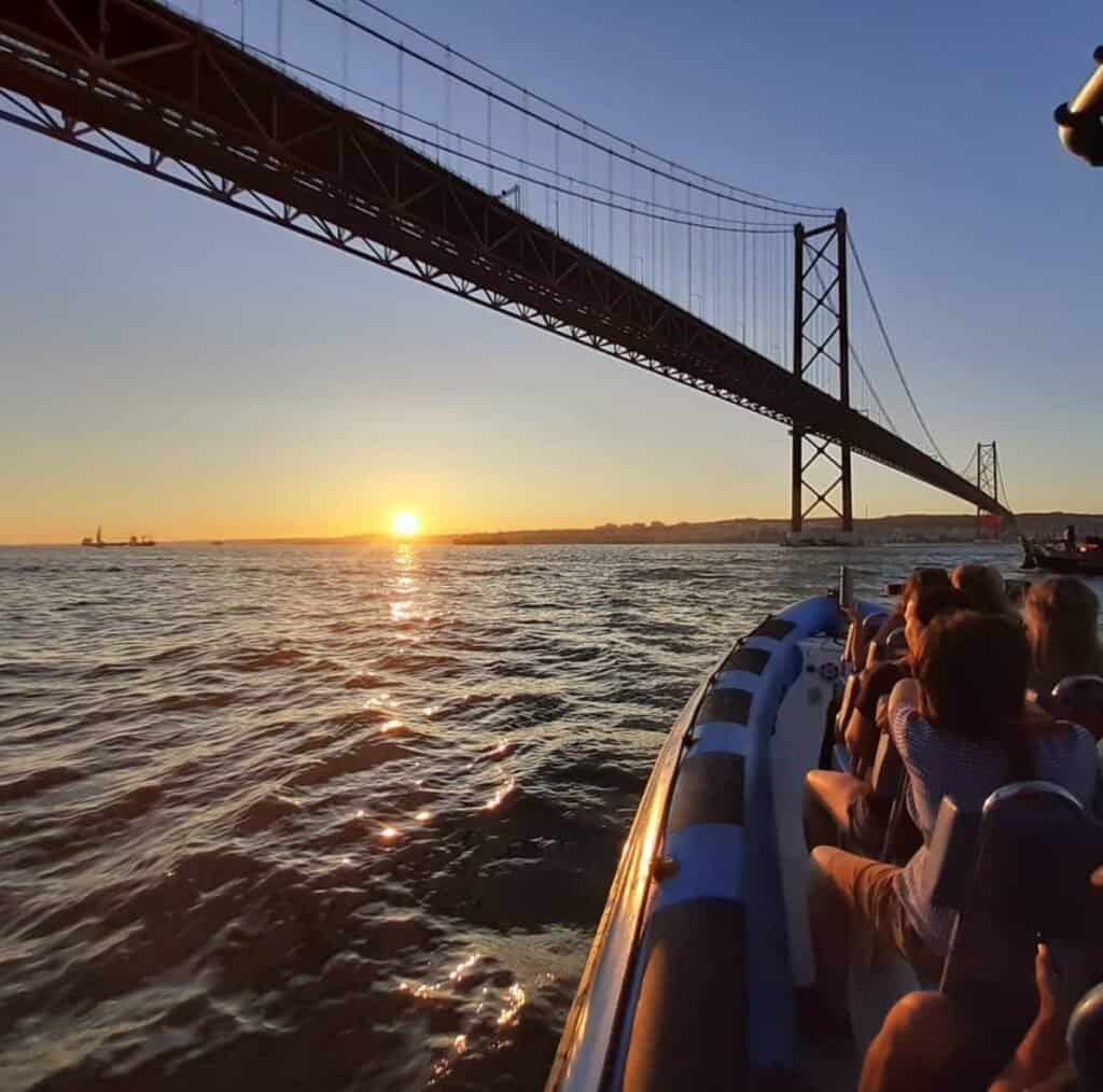 Sunset stroll with friends in Lisbon