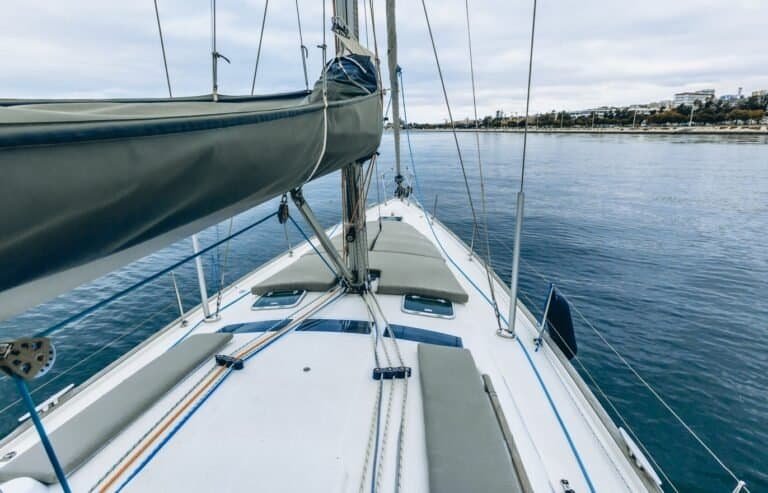 Sailboat bow