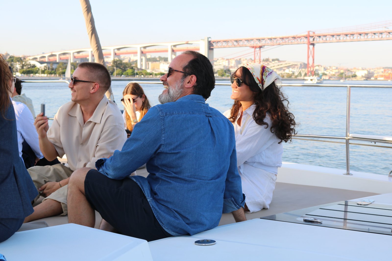 Good atmosphere during the boat trip with Lisbon Sight Sailing