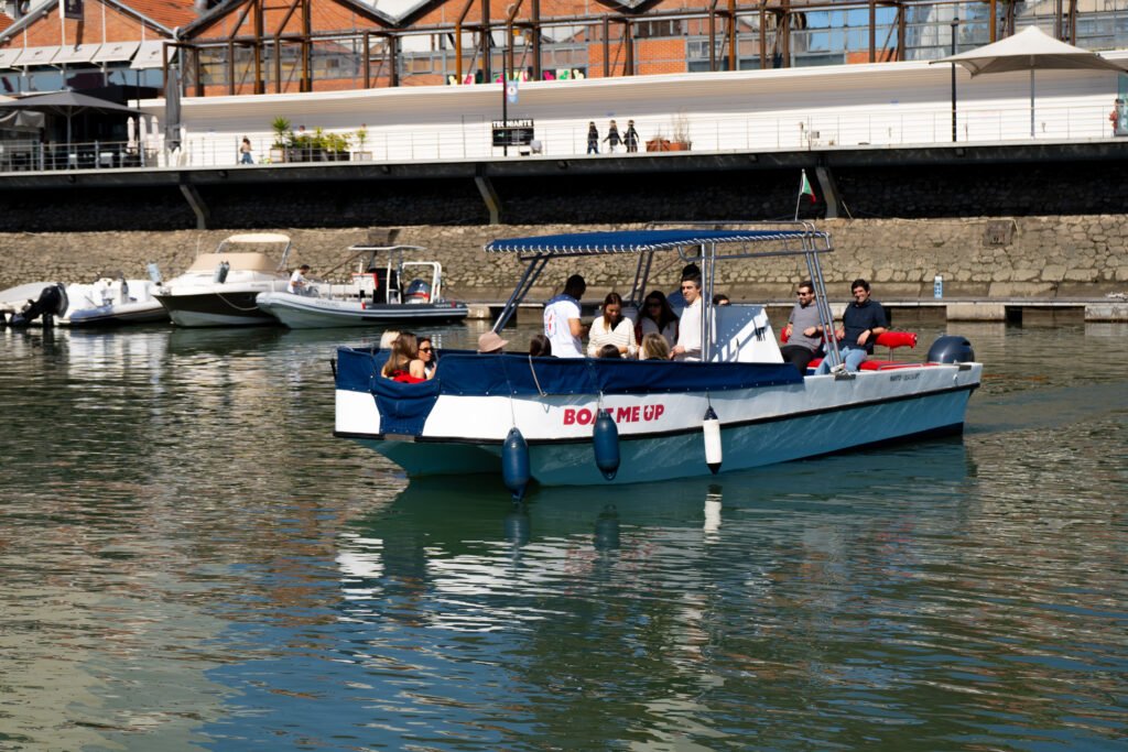 Manito en el muelle de Santo Amaro