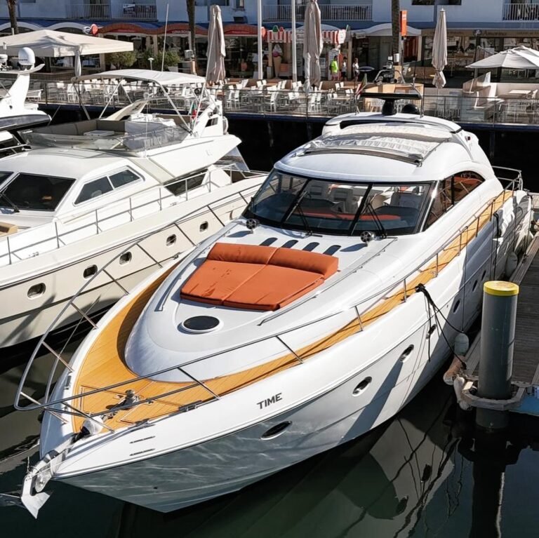 Boat moored at the Vilamoura marina