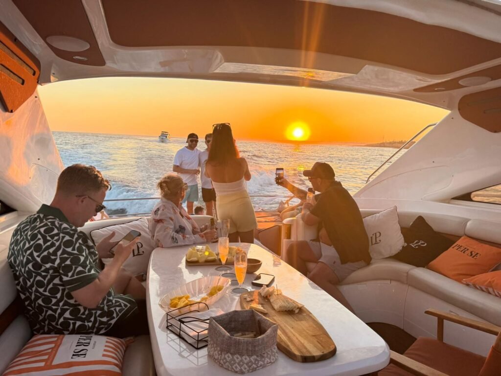 Lounge area for friends and family to get together on the high seas