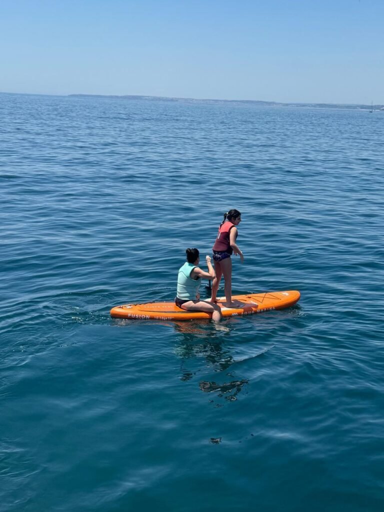 Family fun with stand up paddle in the Algarve