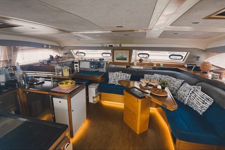 Interior of the Catana 50 boat for private events